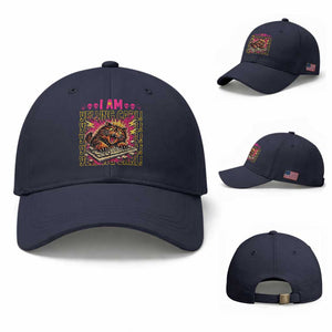 Funny I Am Yelling Carl Donut Cat Meme Baseball Cap TS14 Baseball Cap Universal Fit Navy Print Your Wear
