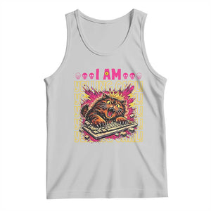 Funny I Am Yelling Carl Donut Cat Meme Tank Top TS14 Ash Print Your Wear