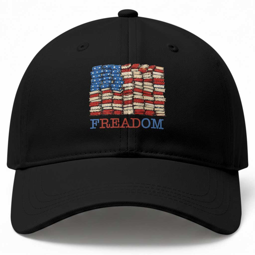 Freedom to Read Books Freadom Baseball Cap USA Flag Patriotic Library Book Lover TS14 Print Your Wear