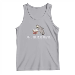 Just One More Chapter Tank Top Funny Raccoon Reading Book Lover Gift TS14 Athletic Heather Print Your Wear