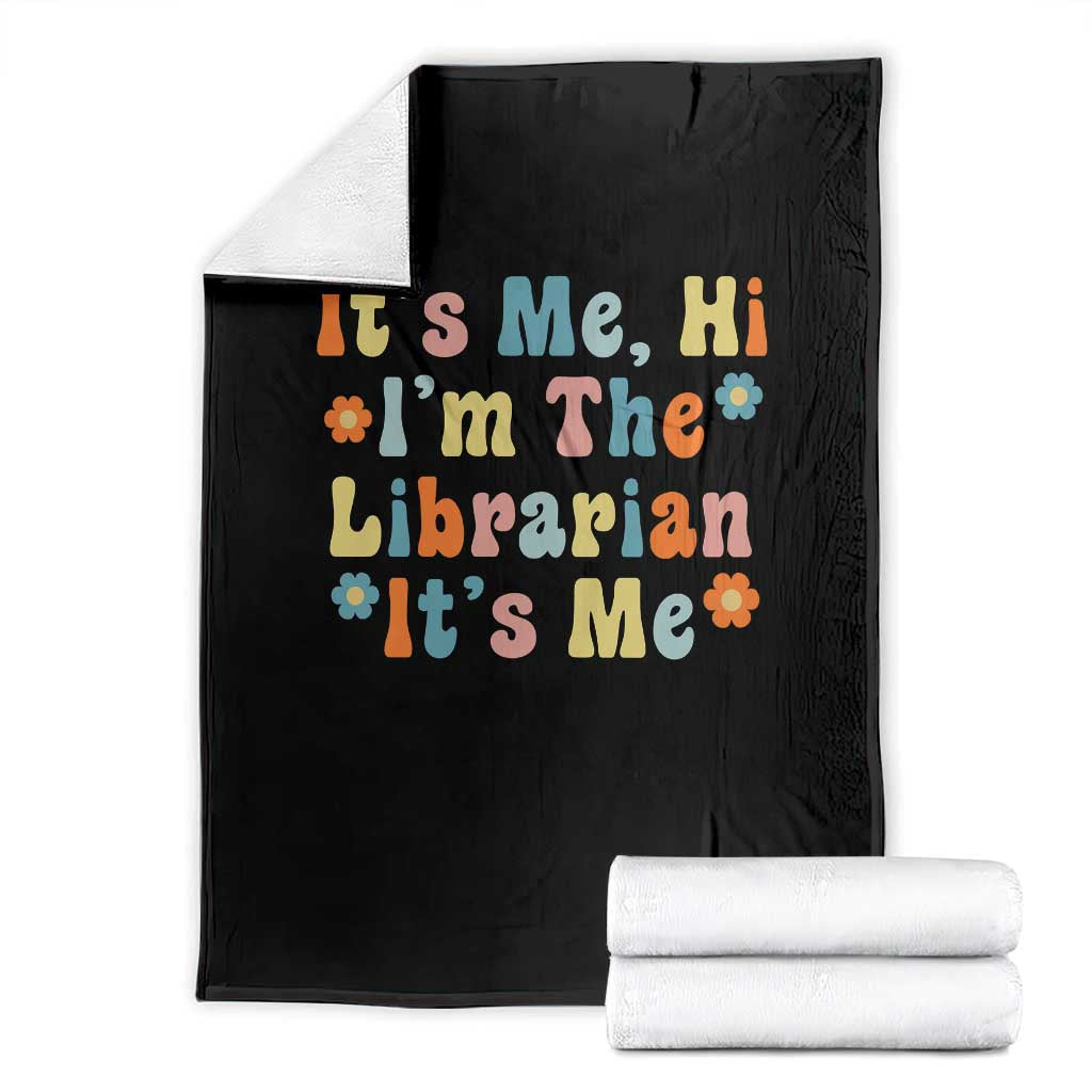 It's Me Hi I'm The Librarian Summer Reading Throw Blanket Funny Back to School TS14 Black Print Your Wear