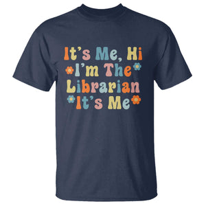 It's Me Hi I'm The Librarian Summer Reading T Shirt Funny Back to School TS14 Navy Print Your Wear