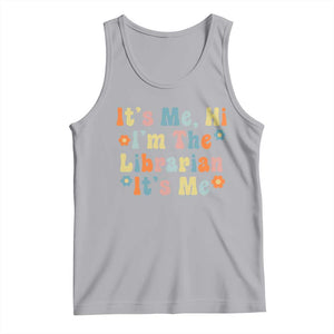 It's Me Hi I'm The Librarian Summer Reading Tank Top Funny Back to School TS14 Athletic Heather Print Your Wear