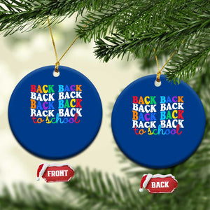 Groovy Back To School Ceramic Ornament First Day of School Colorful Teacher Student Kids TS14 1pc Blue Print Your Wear