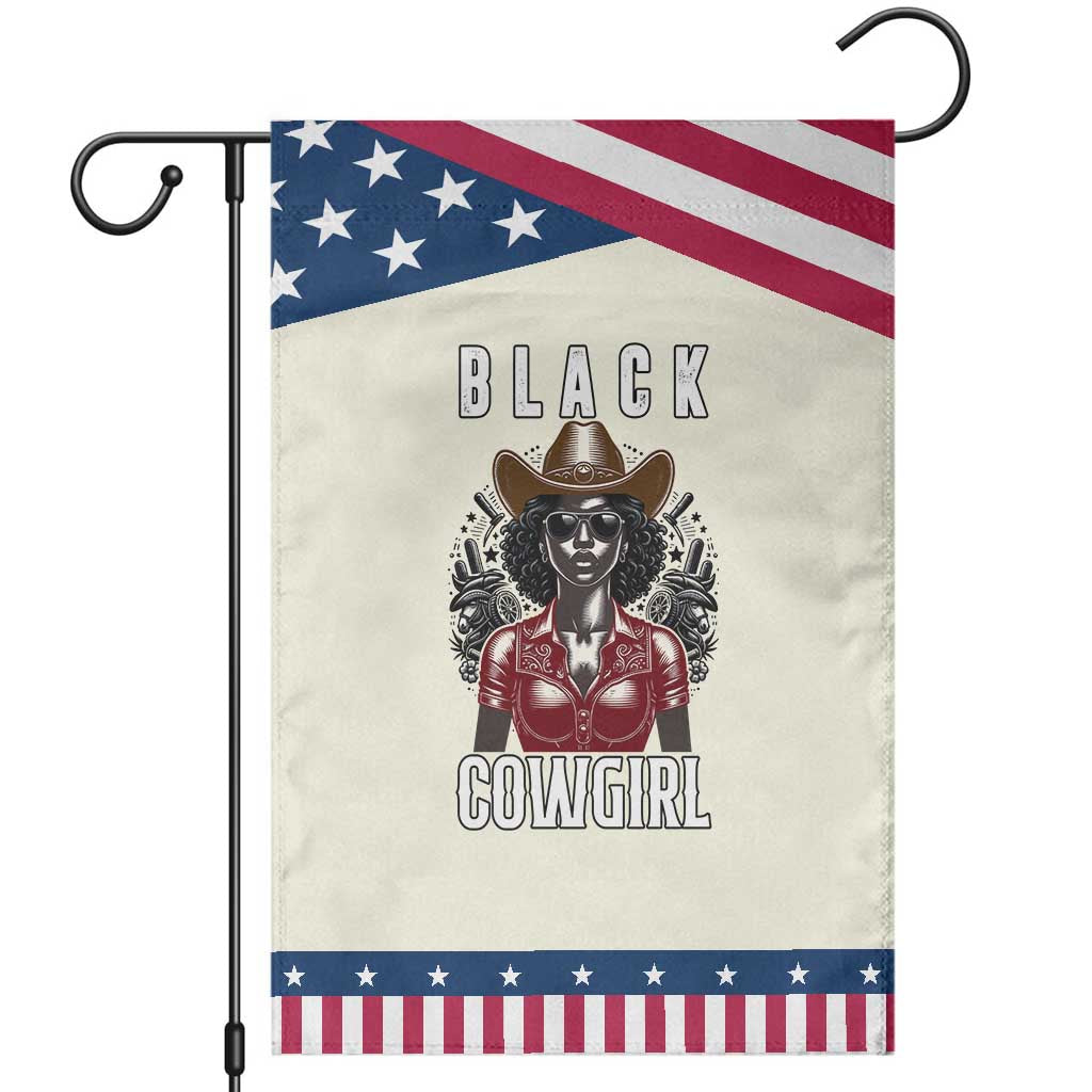 Black Cowgirl Rodeo Garden Flag African American Western Country Texas TS14 Modern Beige Blue Print Your Wear