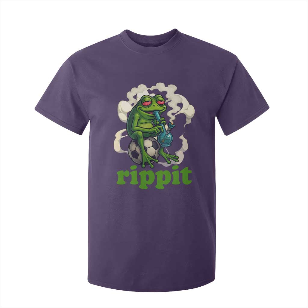 Rippit Stoner Frog T Shirt For Kid Smoking Weed Pot Marijuana Cannabis 420 TS14 Purple Print Your Wear