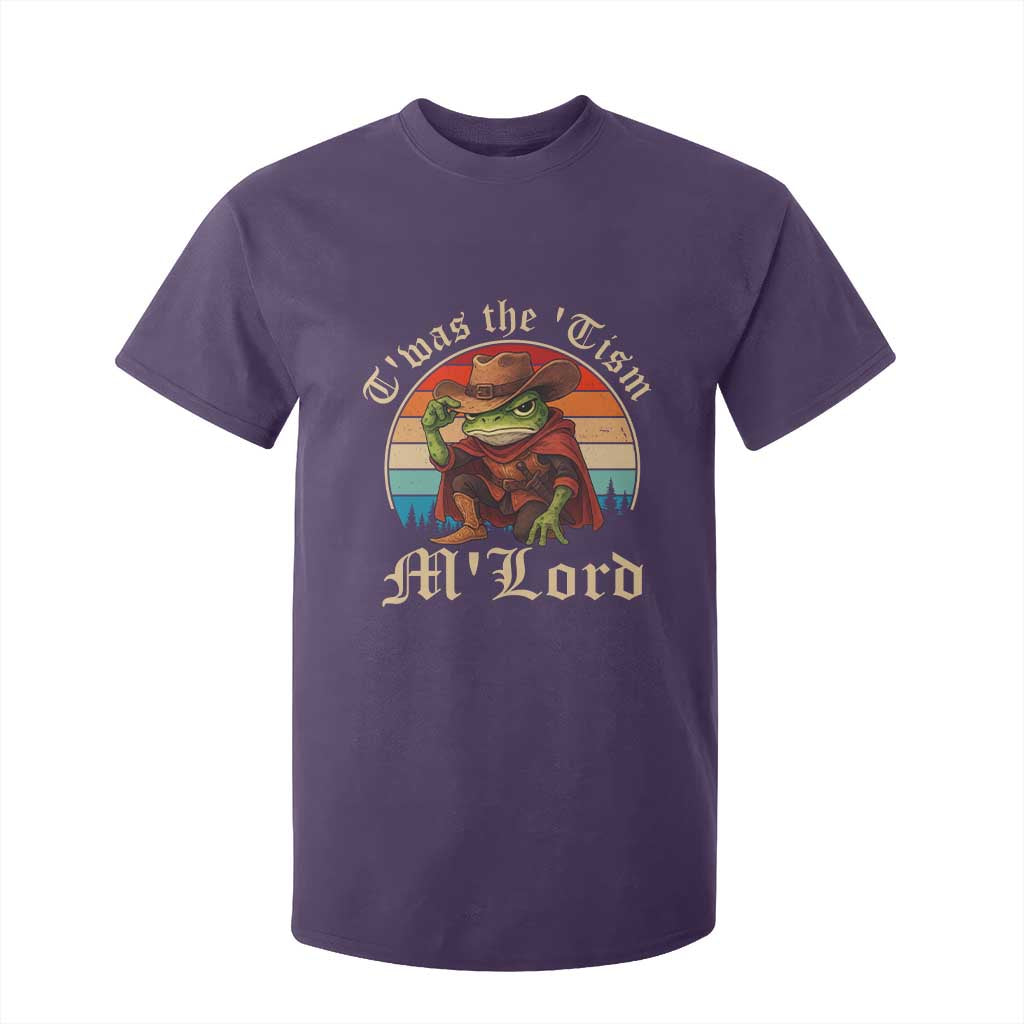 Funny Frog Autism T Shirt For Kid T'was The 'Tism M'Lord TS14 Purple Print Your Wear