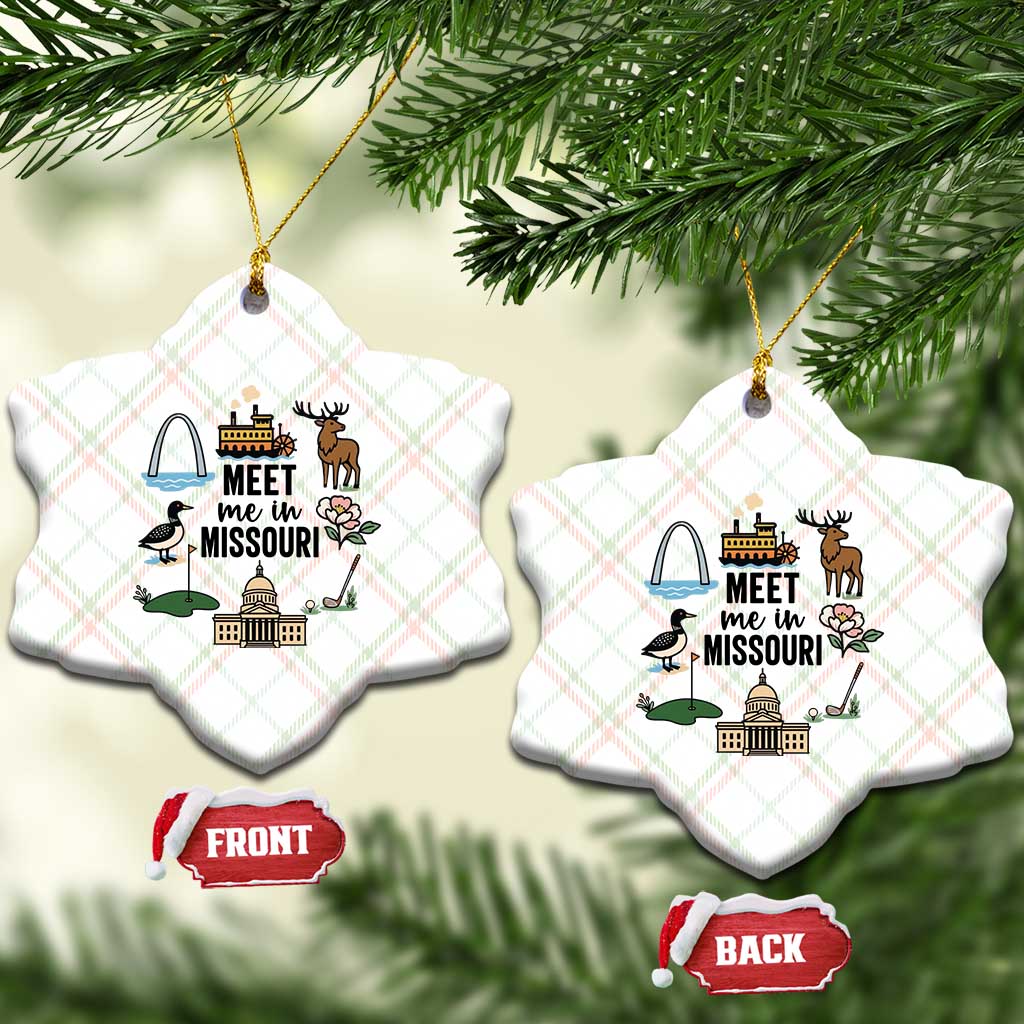Meet Me in Missouri State Map Souvenir Ceramic Ornament TS14 Print Your Wear