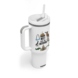 Meet Me in Missouri State Map Souvenir Tumbler With Handle TS14 Print Your Wear