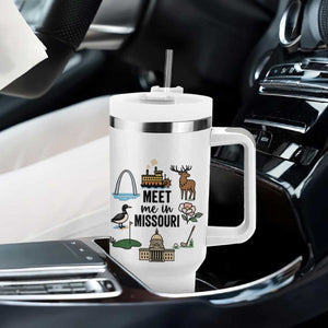 Meet Me in Missouri State Map Souvenir Tumbler With Handle TS14 Print Your Wear