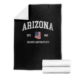 Arizona Grand Canyon State America USA Souvenir Throw Blanket TS14 Black Print Your Wear