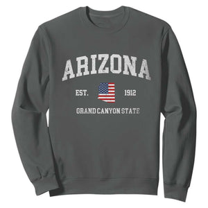 Arizona Grand Canyon State America USA Souvenir Sweatshirt TS14 Dark Heather Print Your Wear