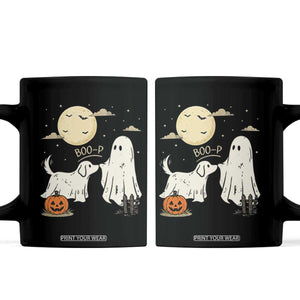 Boo Boo-p Dog Ghost Coffee Mug Funny Halloween Dog Lovers