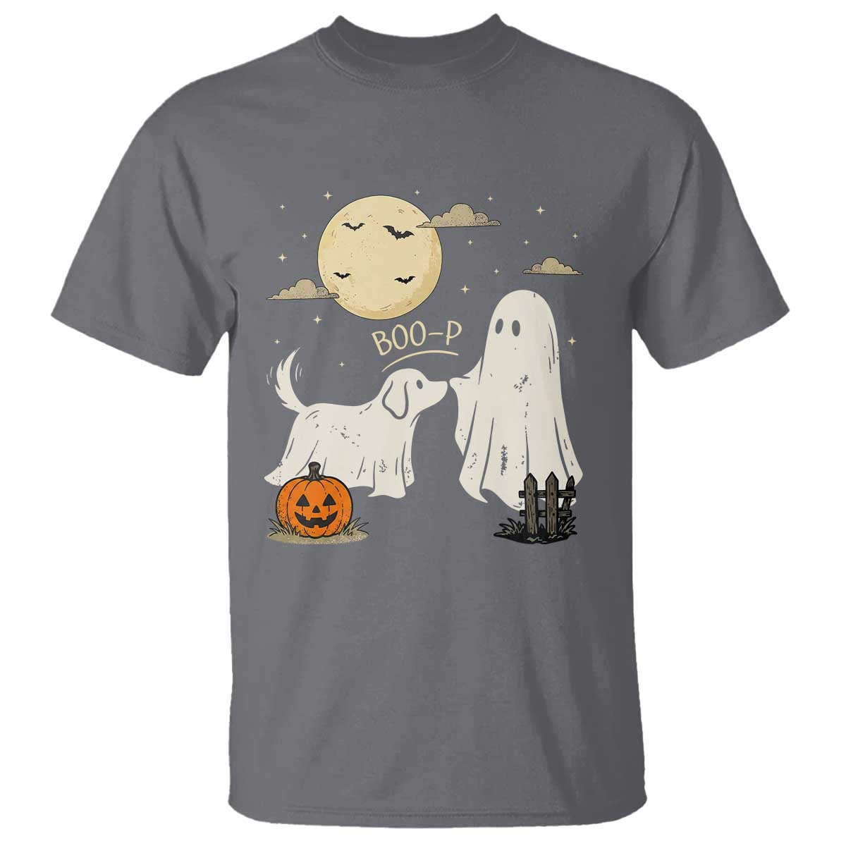 Boo Boo-p Dog Ghost T Shirt Funny Halloween Dog Lovers