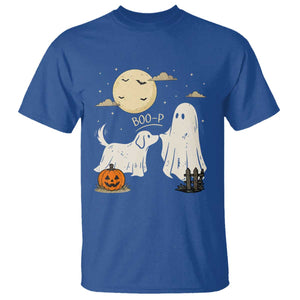 Boo Boo-p Dog Ghost T Shirt Funny Halloween Dog Lovers