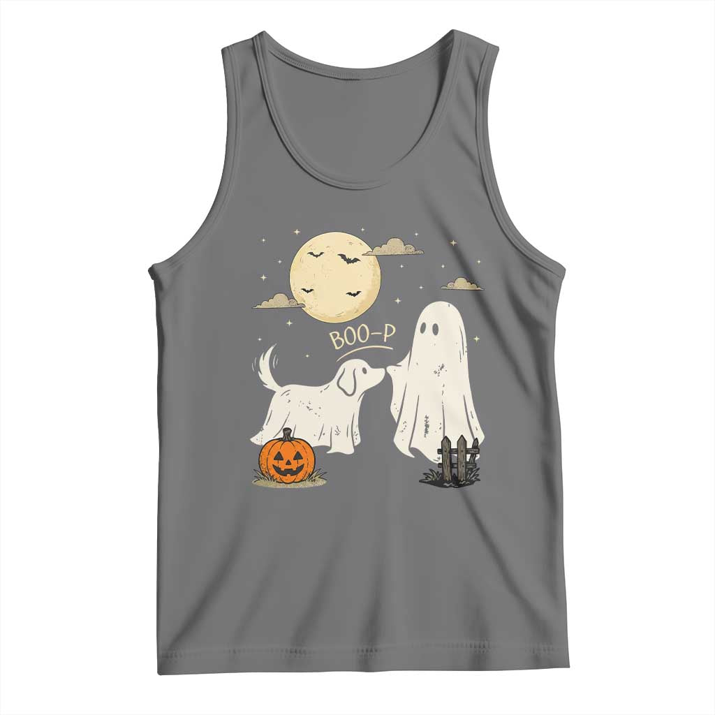 Boo Boo-p Dog Ghost Tank Top Funny Halloween Dog Lovers