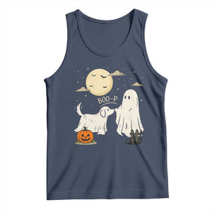 Boo Boo-p Dog Ghost Tank Top Funny Halloween Dog Lovers