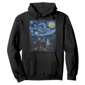 Jackie and Shadow Bald Eagles of Big Bear Lake Starry Night Style Hoodie