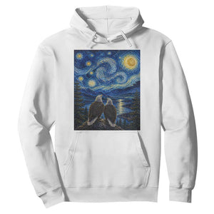 Jackie and Shadow Bald Eagles of Big Bear Lake Starry Night Style Hoodie