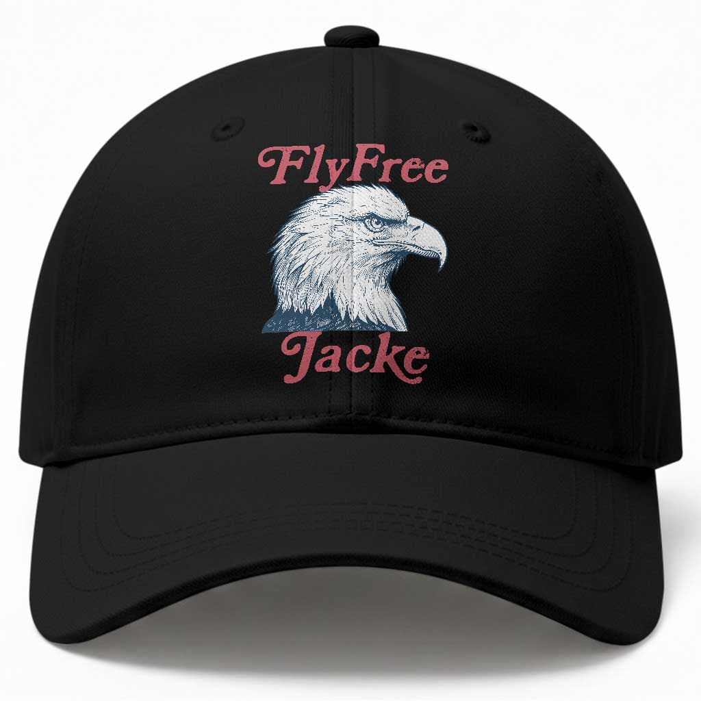 Fly Free Jackie Bald Eagle Memorial Baseball Cap