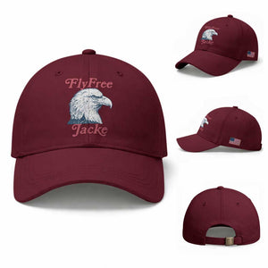 Fly Free Jackie Bald Eagle Memorial Baseball Cap