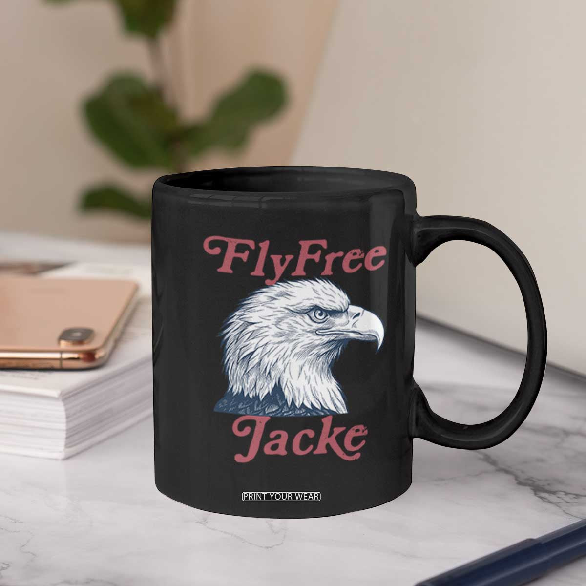 Fly Free Jackie Bald Eagle Memorial Coffee Mug