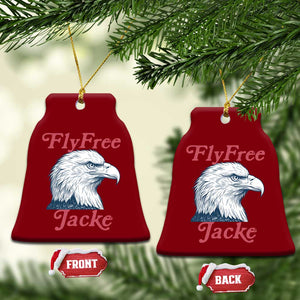 Fly Free Jackie Bald Eagle Memorial Ceramic Ornament