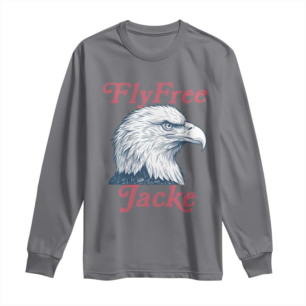 Fly Free Jackie Bald Eagle Memorial Long Sleeve Shirt