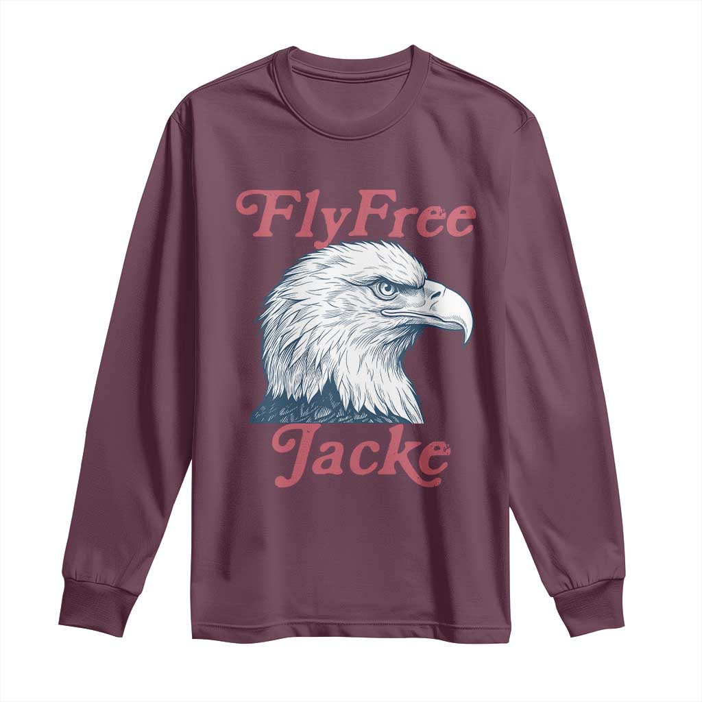 Fly Free Jackie Bald Eagle Memorial Long Sleeve Shirt