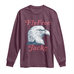 Fly Free Jackie Bald Eagle Memorial Long Sleeve Shirt