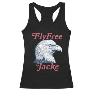 Fly Free Jackie Bald Eagle Memorial Racerback Tank Top