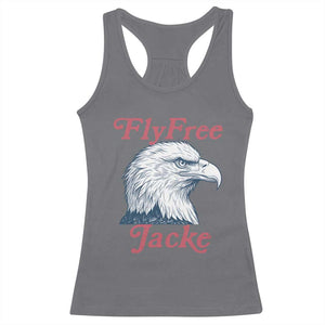 Fly Free Jackie Bald Eagle Memorial Racerback Tank Top