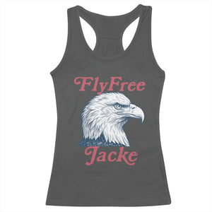 Fly Free Jackie Bald Eagle Memorial Racerback Tank Top