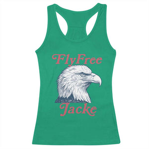 Fly Free Jackie Bald Eagle Memorial Racerback Tank Top