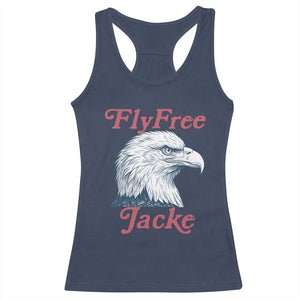 Fly Free Jackie Bald Eagle Memorial Racerback Tank Top