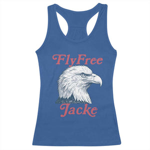 Fly Free Jackie Bald Eagle Memorial Racerback Tank Top