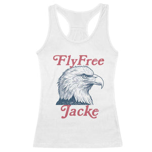 Fly Free Jackie Bald Eagle Memorial Racerback Tank Top