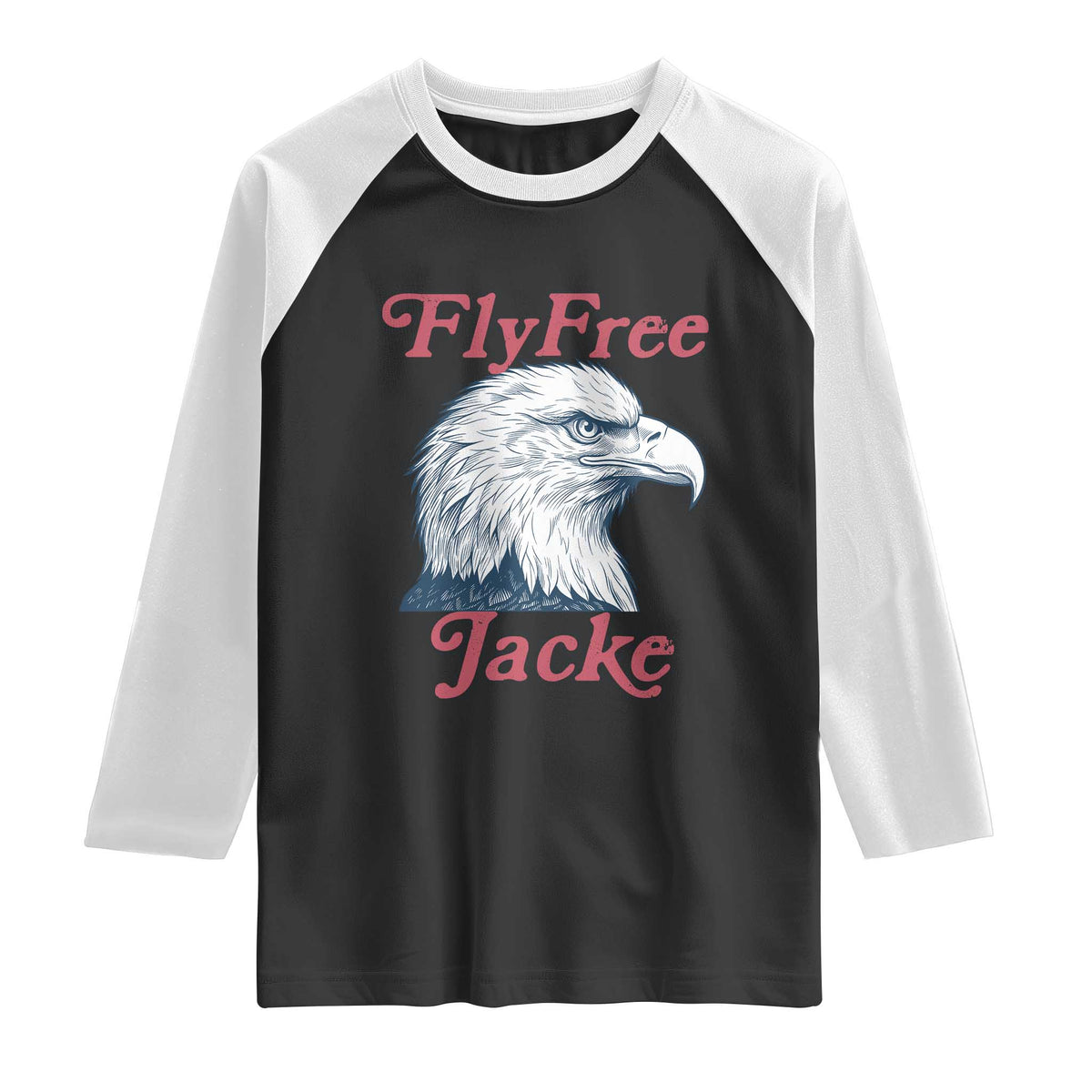 Fly Free Jackie Bald Eagle Memorial Raglan Shirt