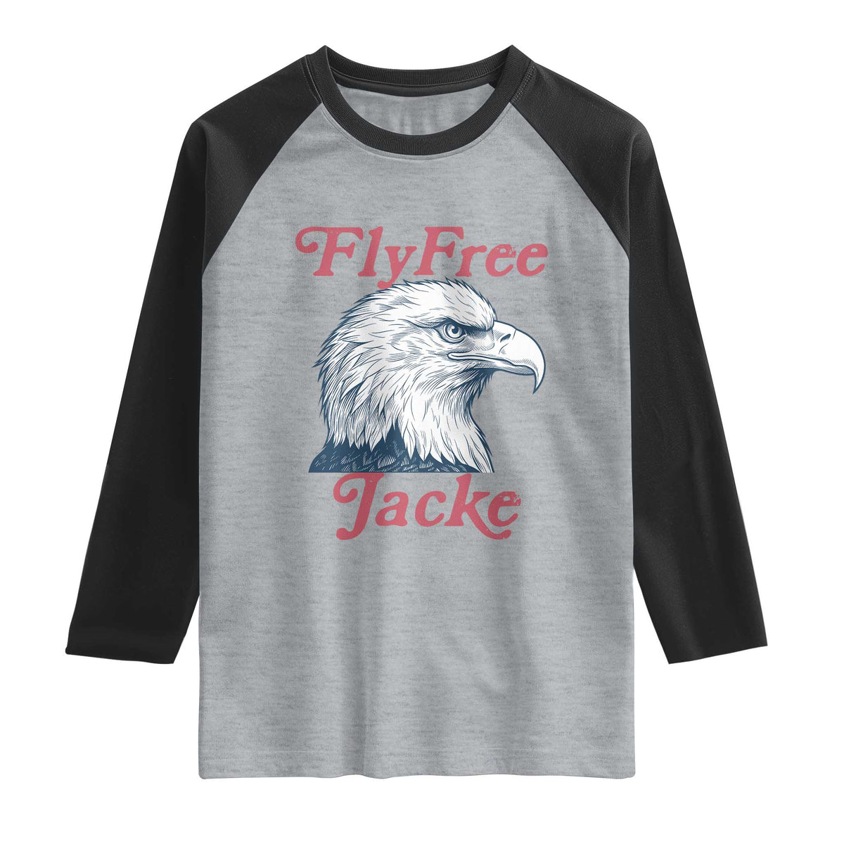 Fly Free Jackie Bald Eagle Memorial Raglan Shirt