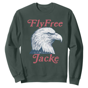 Fly Free Jackie Bald Eagle Memorial Sweatshirt