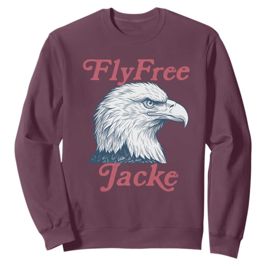 Fly Free Jackie Bald Eagle Memorial Sweatshirt