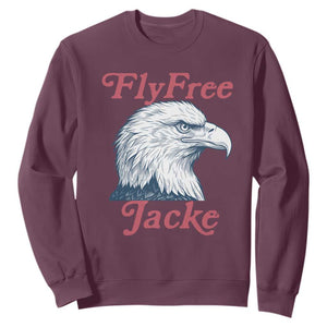 Fly Free Jackie Bald Eagle Memorial Sweatshirt
