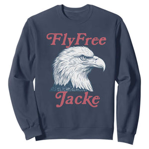 Fly Free Jackie Bald Eagle Memorial Sweatshirt