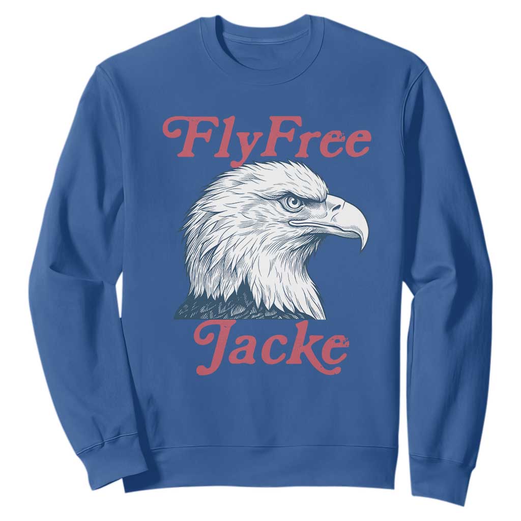 Fly Free Jackie Bald Eagle Memorial Sweatshirt