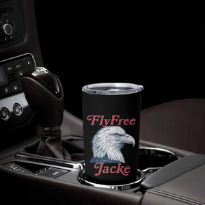 Fly Free Jackie Bald Eagle Memorial Tumbler Cup