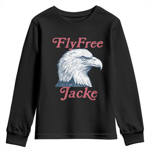 Fly Free Jackie Bald Eagle Memorial Youth Sweatshirt