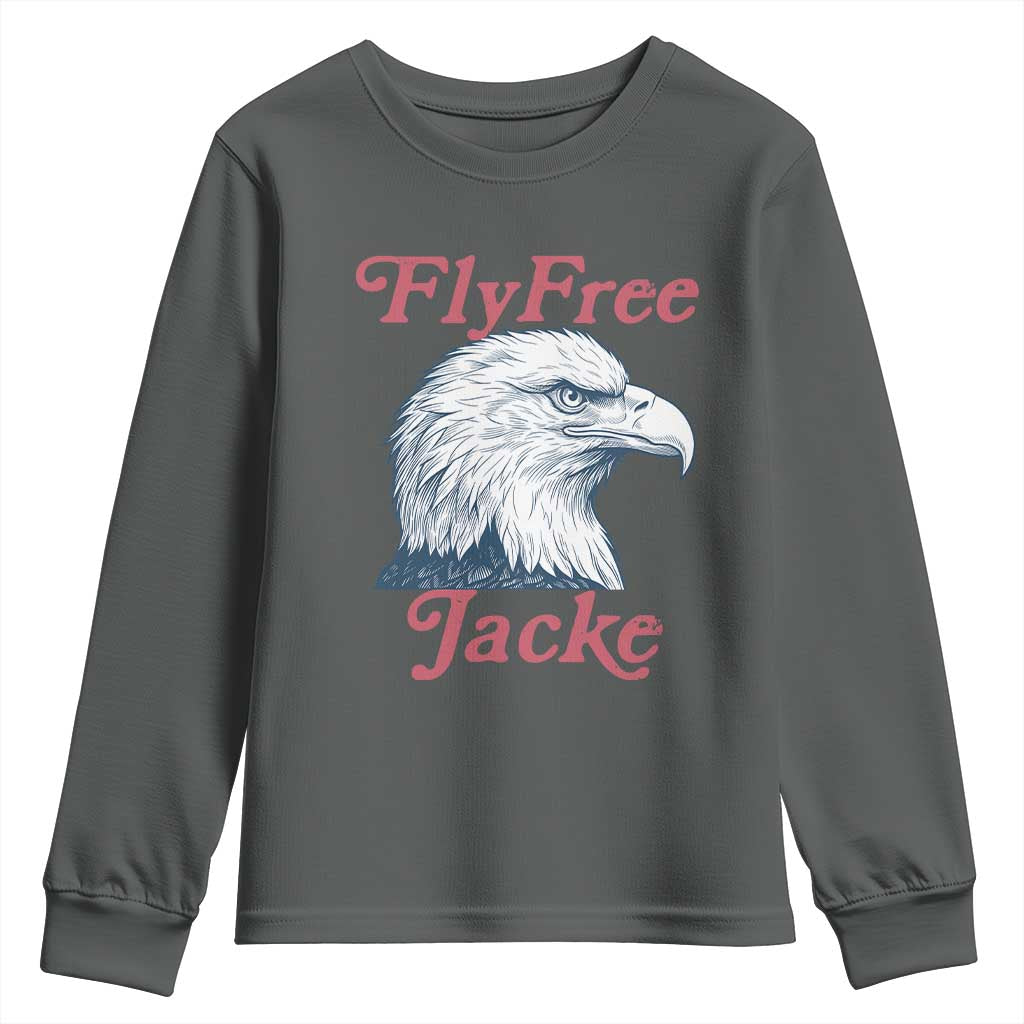 Fly Free Jackie Bald Eagle Memorial Youth Sweatshirt