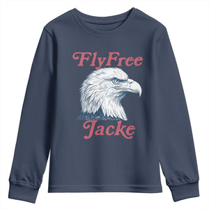Fly Free Jackie Bald Eagle Memorial Youth Sweatshirt