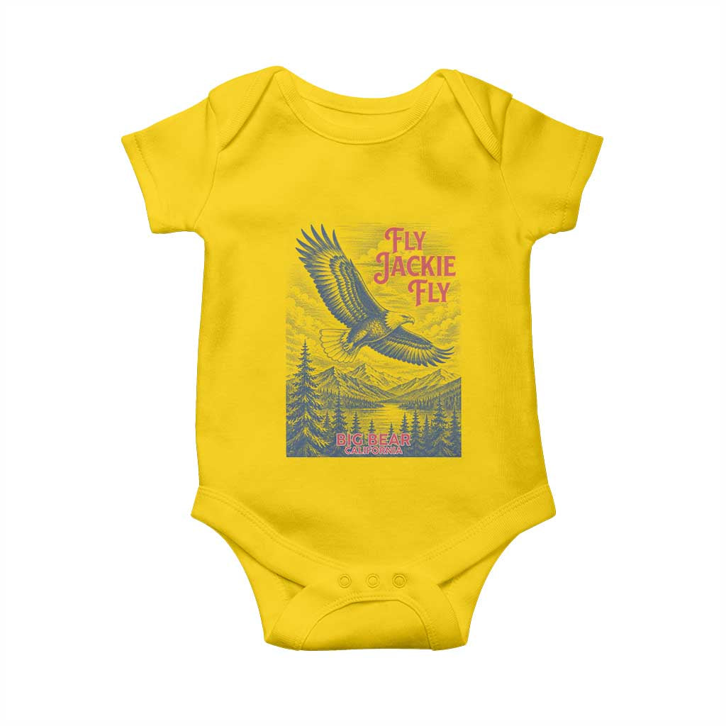 Jackie The Big Bear Eagle Supports California Wildlife Baby Onesie