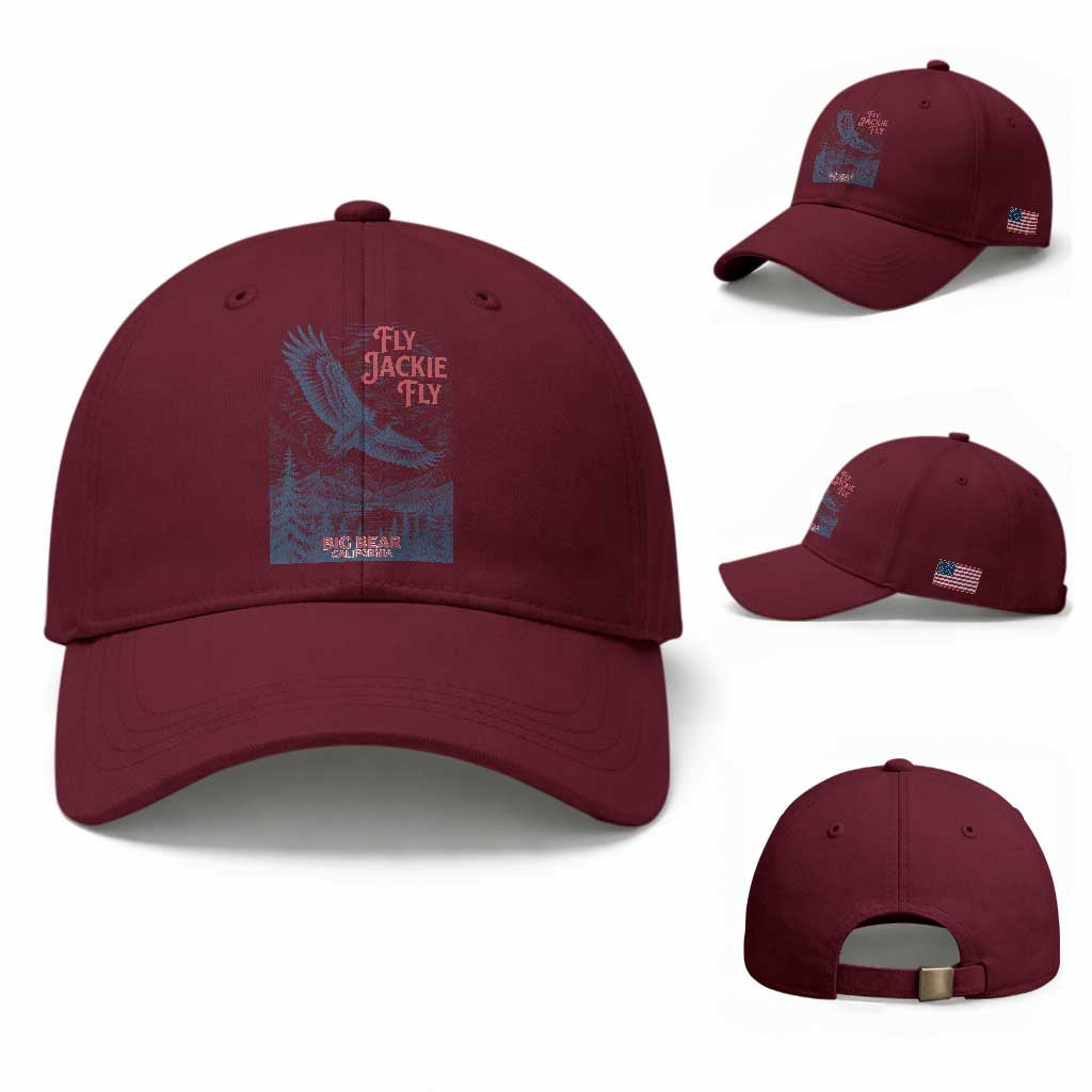 Jackie The Big Bear Eagle Supports California Wildlife Baseball Cap